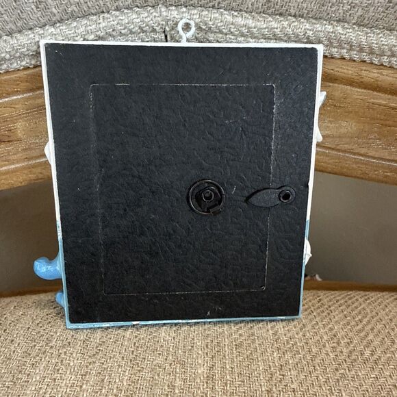 Baby Boys 1St Christmas Photo Ornament 3 3/4" L x 3 1/4 W Blue & White New - Picture 2 of 8